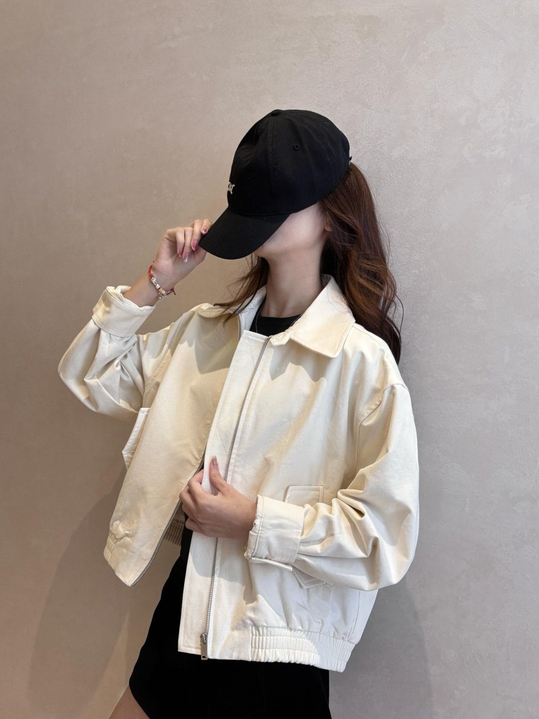 韩系简洁翻领夹克