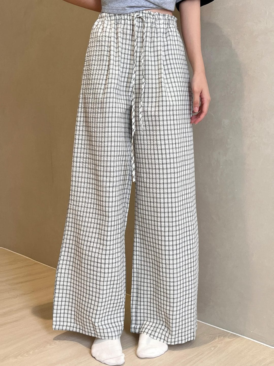 复古宽松阔腿裤