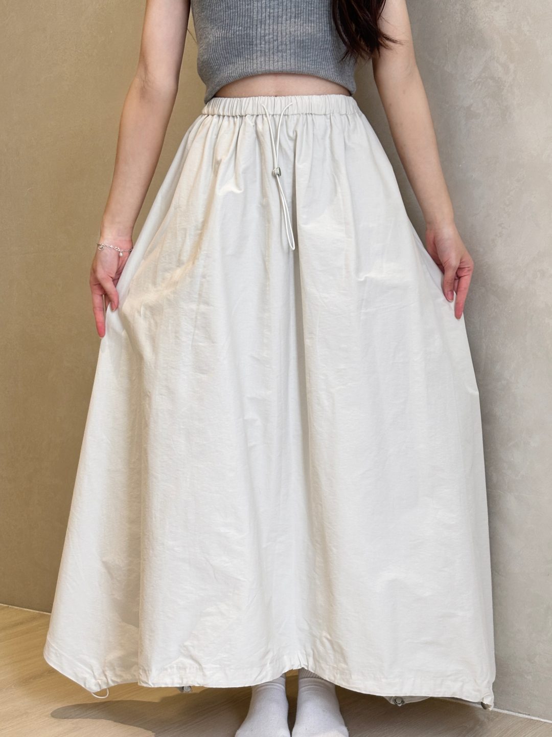 百搭松紧腰半身裙